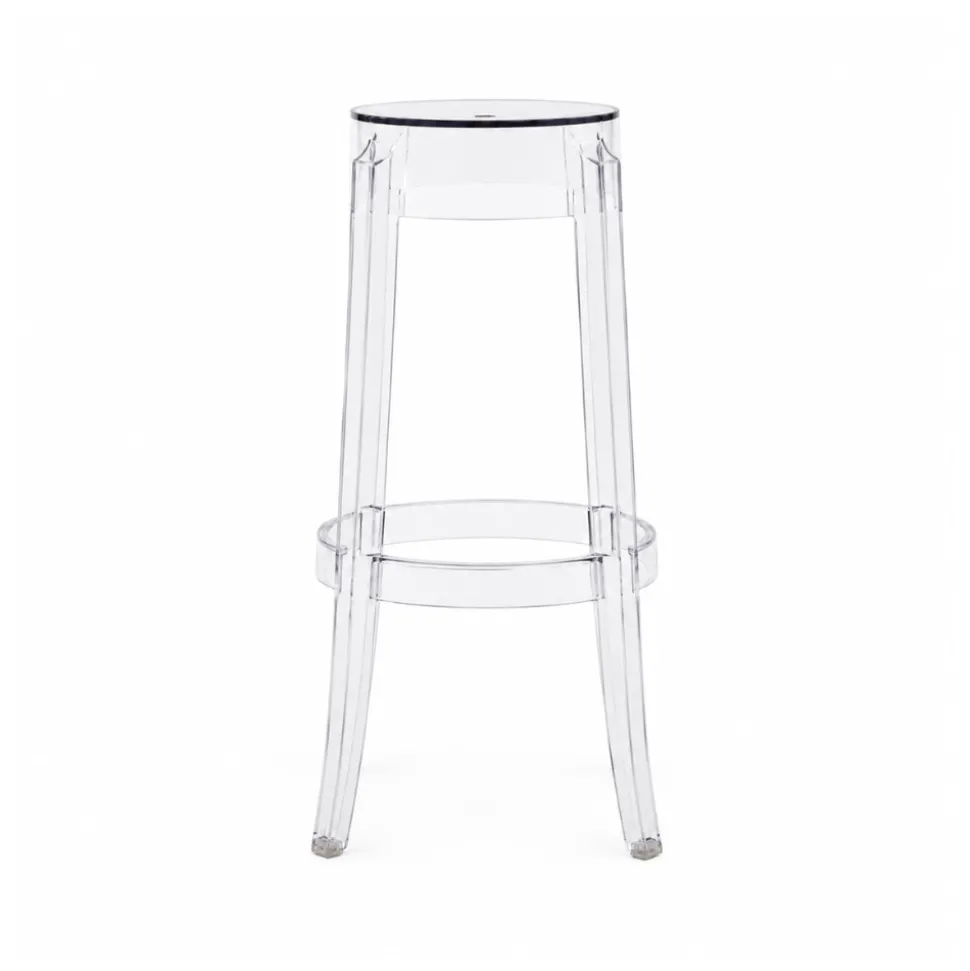 30'' Backless Kage Barstool Polycarbonate - Clear