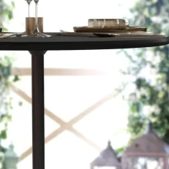 30 Inch Round Pub / Cocktail Table - All Black - w/ 30