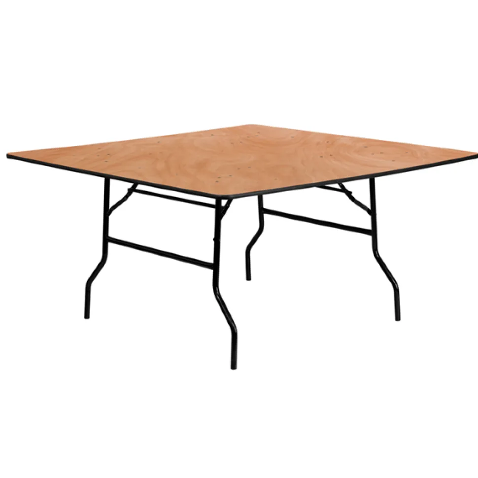 60" Square Plywood Table