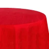 Accordion Crushed Taffeta - 120" Round Tablecloth - Red