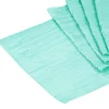 Accordion Crushed Taffeta Table Runner - Turquoise