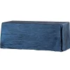 Accordion Crushed Taffeta - 90"x132" Rectangular Tablecloth - Navy Blue
