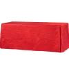 Accordion Crushed Taffeta - 90"x132" Rectangular Tablecloth - Red