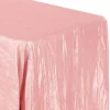 Accordion Crushed Taffeta - 90"x156" Rectangular Tablecloth - Dusty Rose/Mauve