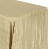 Accordion Crushed Taffeta - 90"x156" Rectangular Tablecloth - Champagne