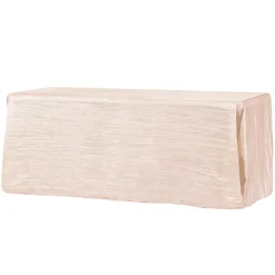 Accordion Crushed Taffeta - 90"x156" Rectangular Tablecloth - Blush/Rose Gold
