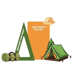 Adventure Camp Foam Core Birthday Backdrop Kit by PopScene™