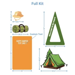 Adventure Camp Foam Core Birthday Backdrop Kit by PopScene™