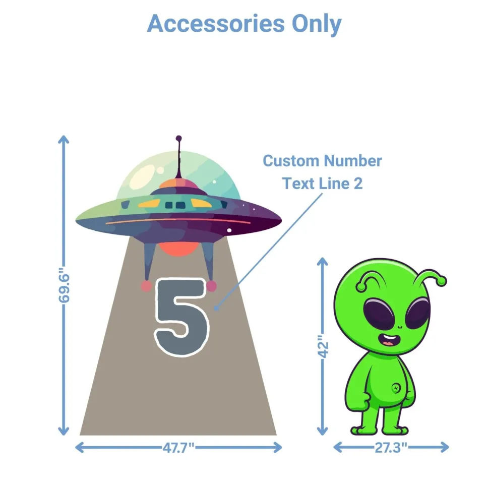 Alien Invasion Foam Core Birthday Backdrop Kit by PopScene™