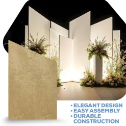 Angled Collapsing Chiara Wall Panel (Left Leaning) - Select Your Size!
