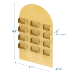 Arched Wood Party Snack Wall Panel - 84