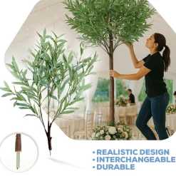 Artificial Green Olive Branch | Interchangeable Branch for ModTree™ Collection Trees