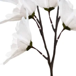 Artificial Single White Jumbo Flower Branch — White | Interchangeable Branch for ModTree™ Collection Trees