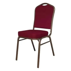 Axiom™ Crown Back Banquet Chair With Copper Vein Frame - Burgundy