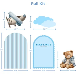 Baby Blue Sky Foam Core Backdrop Kit by PopScene™
