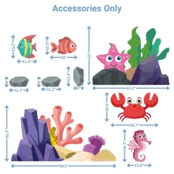 Baby Shark Foam Core Birthday Backdrop Kit by PopScene™