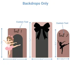 Ballet Studio Foam Core Birthday Backdrop Kit by PopScene™