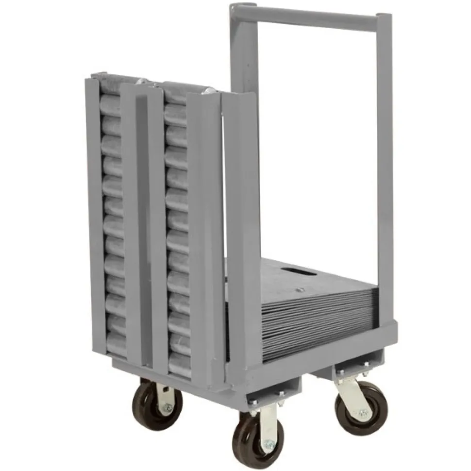24" Base Cart w/ 6"x2" Pin Holder - Holds 1000lbs of Bases