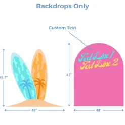 Beach Babe Foam Core Backdrop Kit by PopScene™