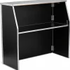 Black Laminate Foldable Bar - 4'