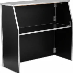 Black Laminate Foldable Bar - 4'