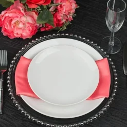 Black Accordion Crushed Taffeta - Square / Round / Rectangular Table Topper/Overlay