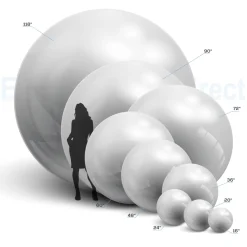 Black Giant Inflatable Mirror Ball Sphere – Maxorb™ Reflective Ceiling Event Decor – Commercial Installation Sizes