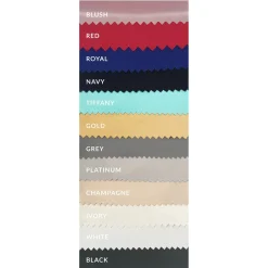 Black - Lamour Matte Satin "Satinessa" Tablecloth - Many Size Options
