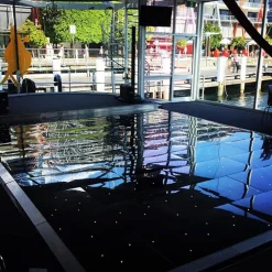 Black LED Starlight Dance Floor Kit - 12ft x 12ft (includes Flight Case)