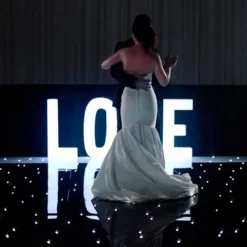 Black LED Starlight Dance Floor Kit - 12ft x 12ft (includes Flight Case)
