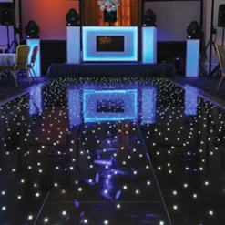 Black LED Starlight Dance Floor Kit - 12ft x 12ft (includes Flight Case)