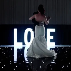 Black LED Starlight Dance Floor Kit - 26ft x 26ft (includes Flight Case)