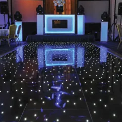 Black LED Starlight Dance Floor Kit - 26ft x 26ft (includes Flight Case)