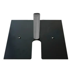 Black Pro & EZ Series - 18in x 18in Heavy Duty Base w/ 6" x 2" Pin (Up to 14ft)