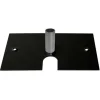 Black Slip-Fit 8in x 14in Standard Duty Base w/ 3" Pin
