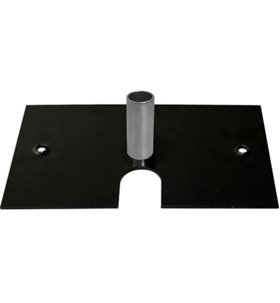 Black Slip-Fit 8in x 14in Standard Duty Base w/ 3" Pin