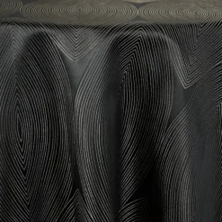 Black Sombra Jacquard Tablecloth - Multiple Size Options