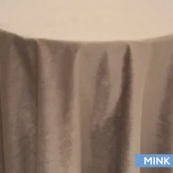 Bliss Velvet Tablecloth by Eastern Mills - Mink - Many Size Options