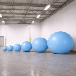 Blue Giant Inflatable Modern Ball Sphere – Maxorb™ Event Decor – Commercial Installation Sizes