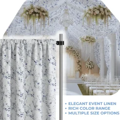 Blue Seraphine Curtain Panel w/ 4