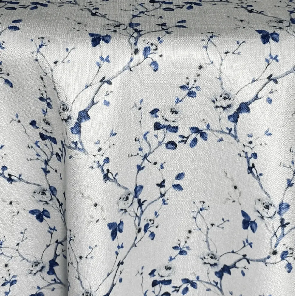 Blue Seraphine Jacquard Tablecloth - Multiple Size Options