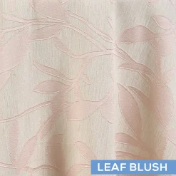 Blush Elf Leaf Curtain Panel w/ 4" Rod Pocket - 113" Wide - Many Size Options