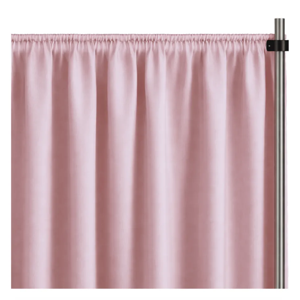 Blush La Petite France Curtain Panel w/ 4" Rod Pocket - 118" Wide - Many Size Options