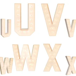 Bold Wood Marquee Letters - 4ft