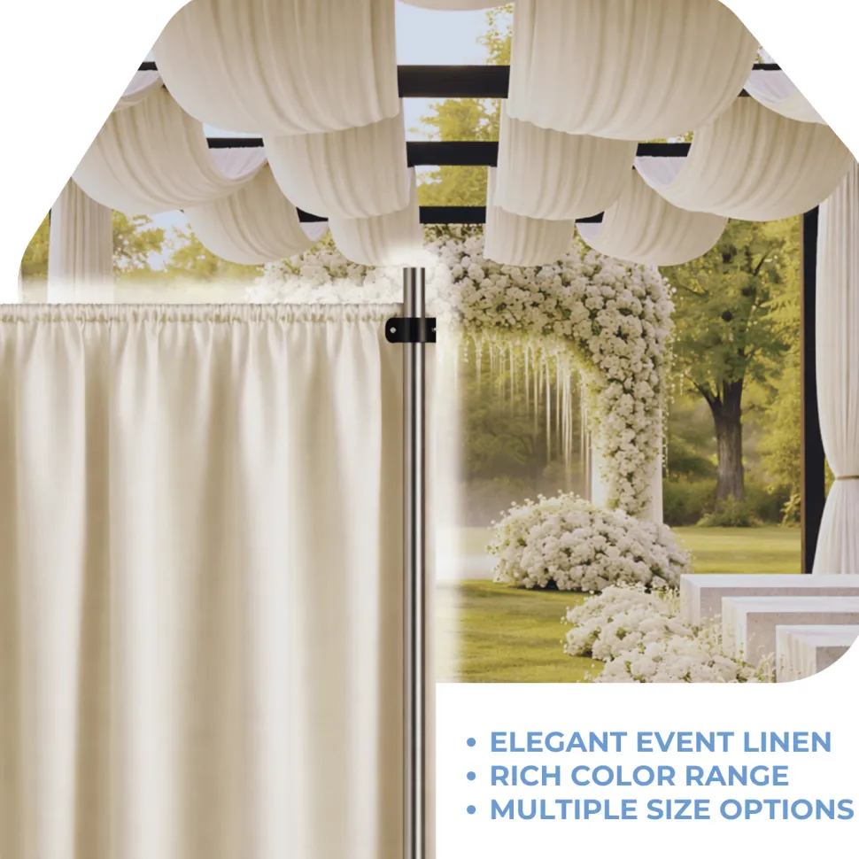 Bone La Petite France Curtain Panel w/ 4" Rod Pocket - 118" Wide - Many Size Options
