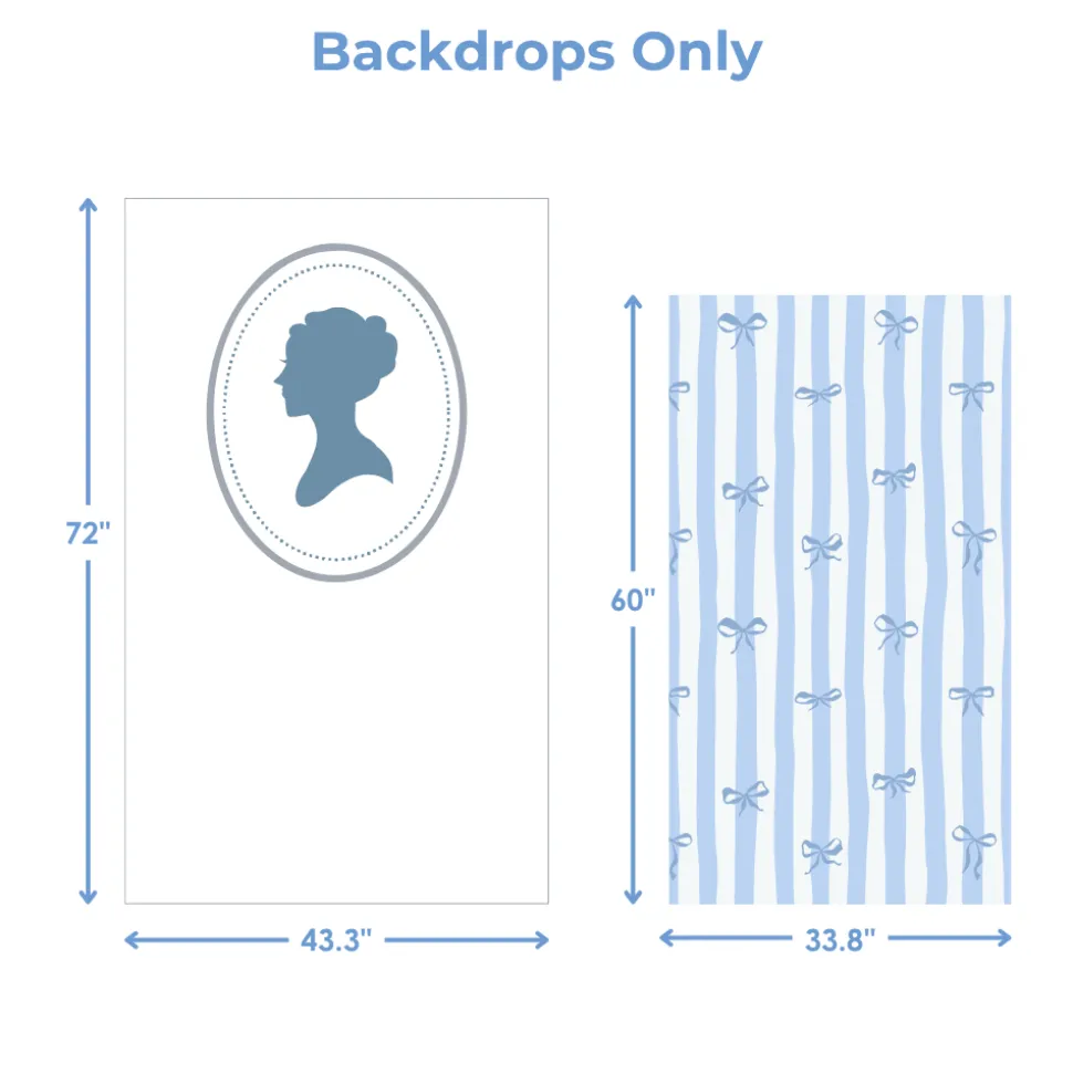 Bridgerton Blue Foam Core Backdrop Kit by PopScene™