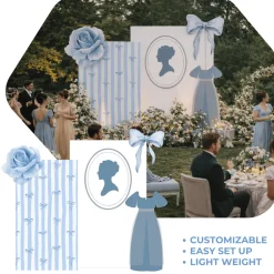 Bridgerton Blue Foam Core Backdrop Kit by PopScene™