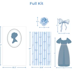 Bridgerton Blue Foam Core Backdrop Kit by PopScene™