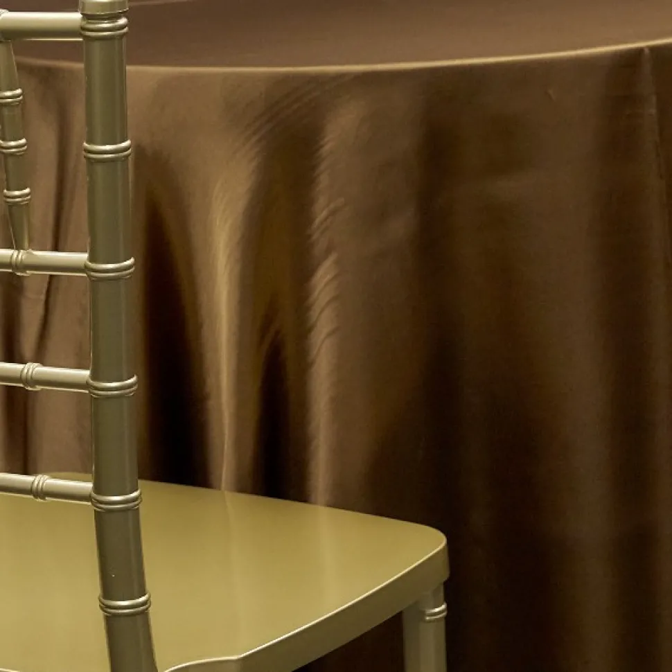 BRONZE - *FR* Satin Tablecloth by Eastern Mills - Many Size Options