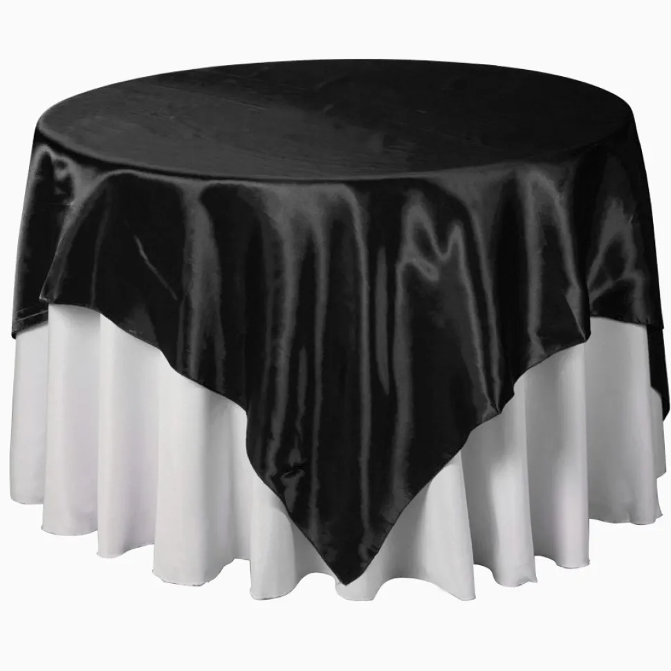 Bulk Economy Satin Overlay - 90" X 90" - 12 Pieces - Many Colors!